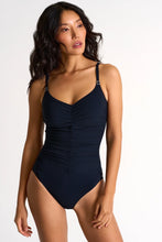 Load image into Gallery viewer, Scoop-Neck Underwire One-Piece Swimsuit (10-14)
