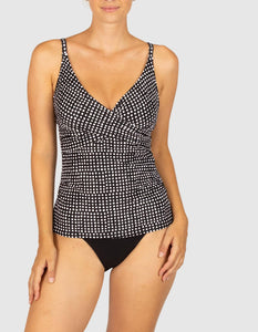 Picnic Point Wrap Tankini Top (M-XL)