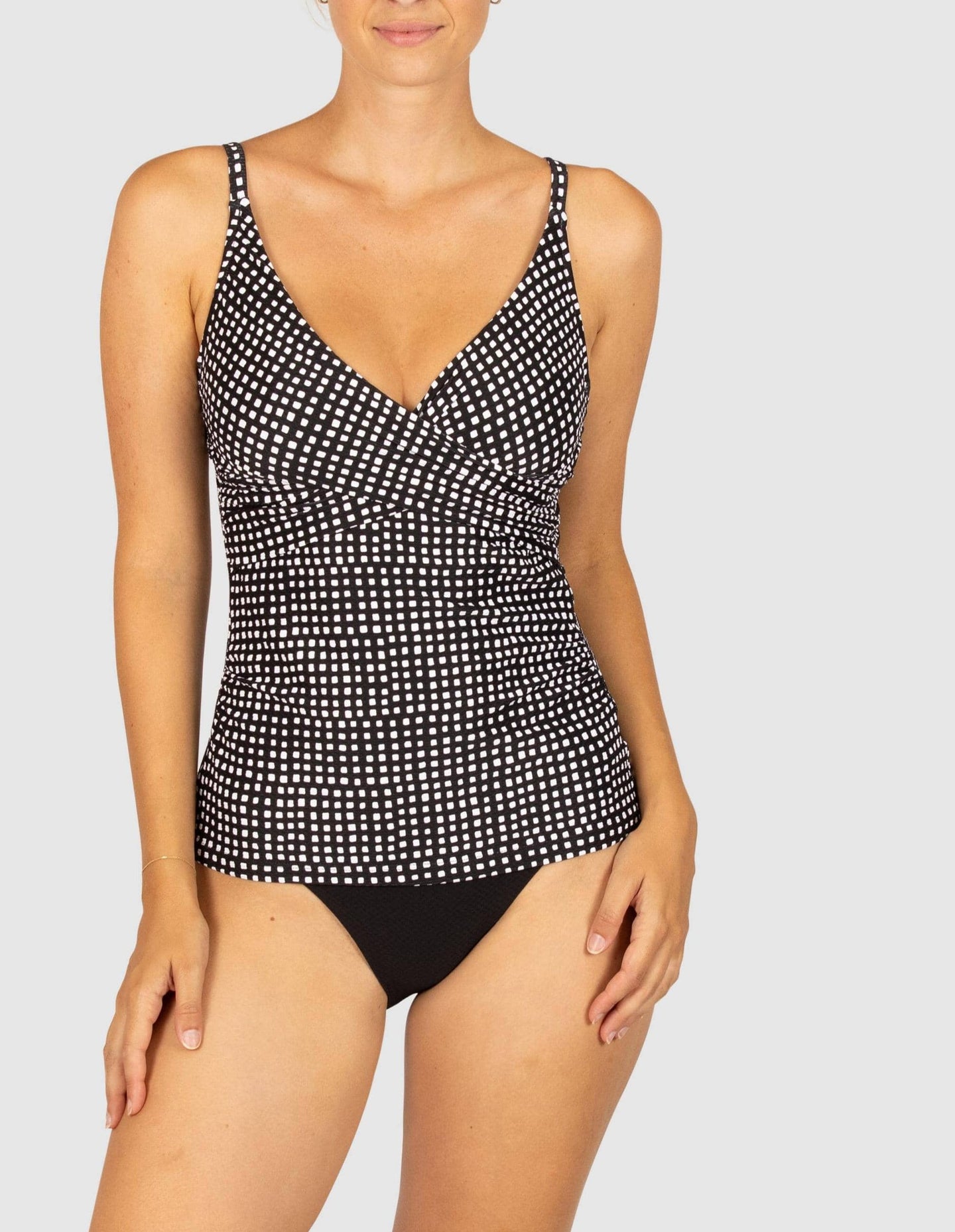 Picnic Point Wrap Tankini Top (M-XL)