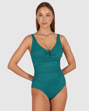 Load image into Gallery viewer, Rococco Plain D-E Ring Front Underwire One-Piece Swimsuit
