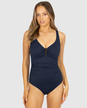 Load image into Gallery viewer, Rococco Plain D-E Ring Front Underwire One-Piece Swimsuit

