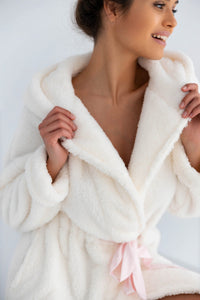 Sephora Plush Short Robe with Hood (S-XL)