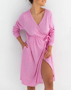 Pinkey Front Opening Dressing Gown -L/XL