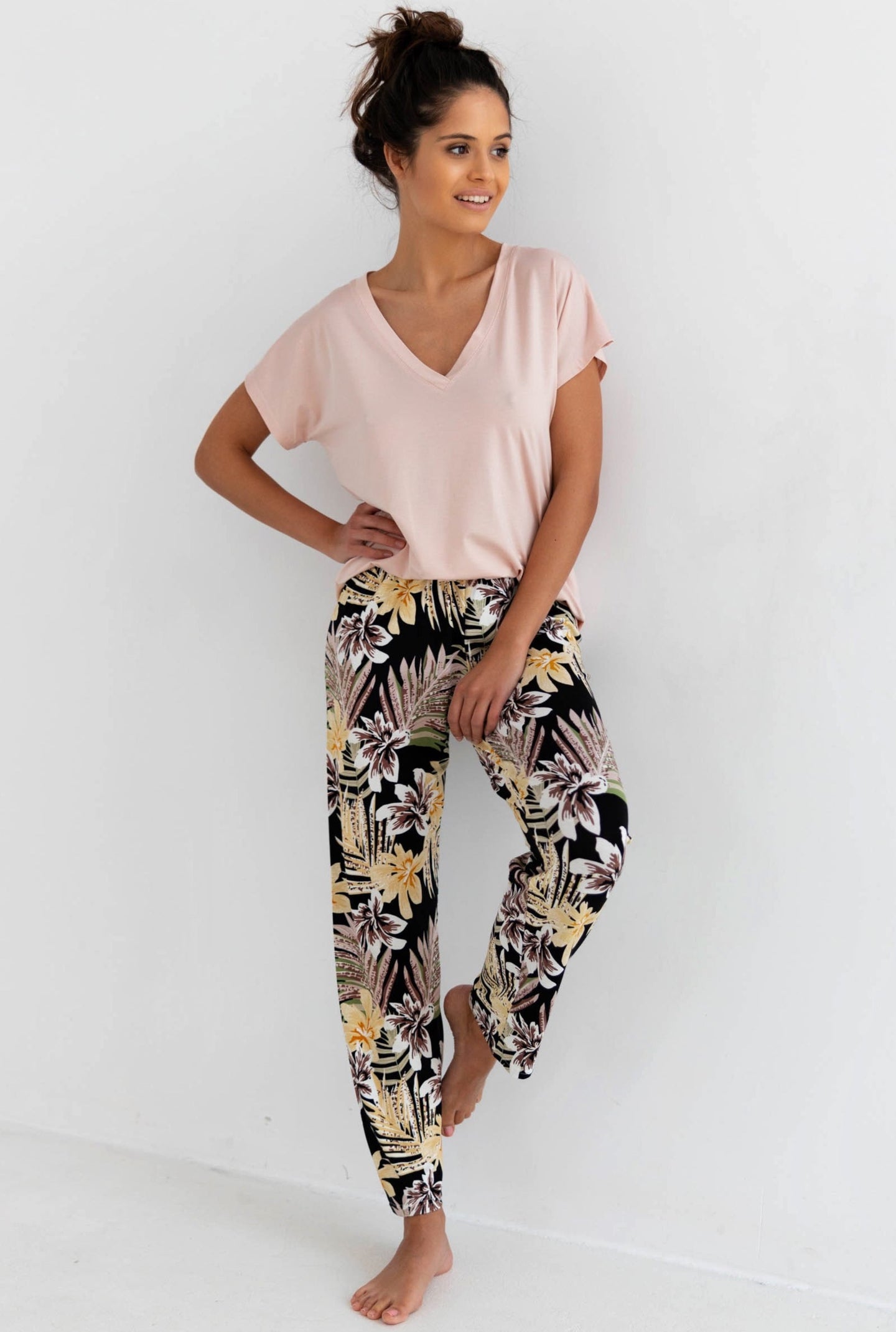Rosina Short Sleeve Long PJ - S, XL
