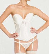 Load image into Gallery viewer, Lace plunge Low Back Bustier - 36B
