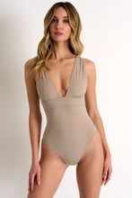 Load image into Gallery viewer, Kate Deep Plunge One-Piece Swimsuit (8-12)

