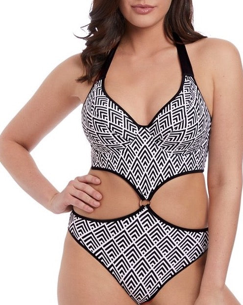 Gatsby Cut Out Halter One Piece - 36F
