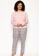 Load image into Gallery viewer, Jessica Slouch Top Long Pant PJ Set - M, L
