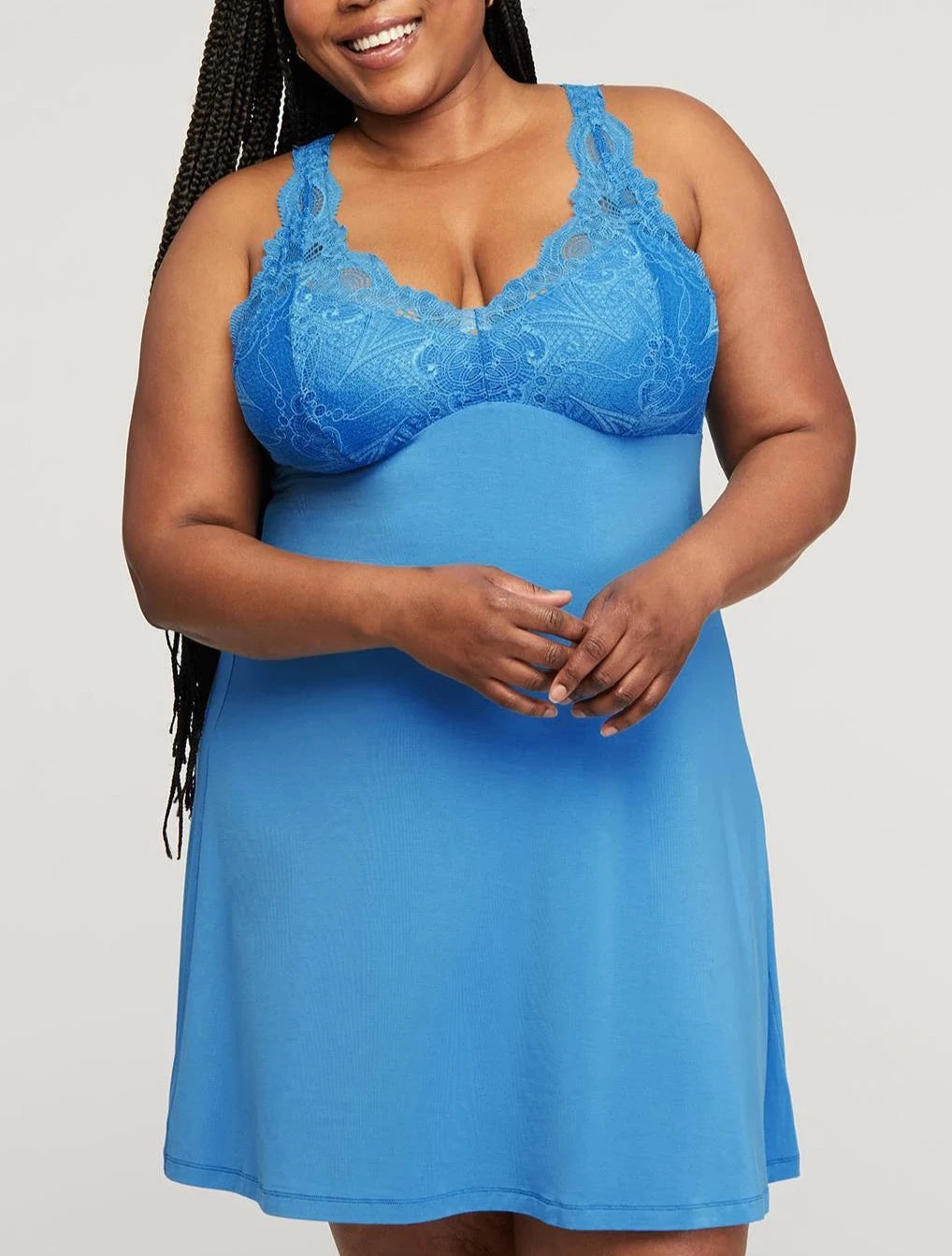 Belle Epoque Lace T-Back Chemise - M, XL
