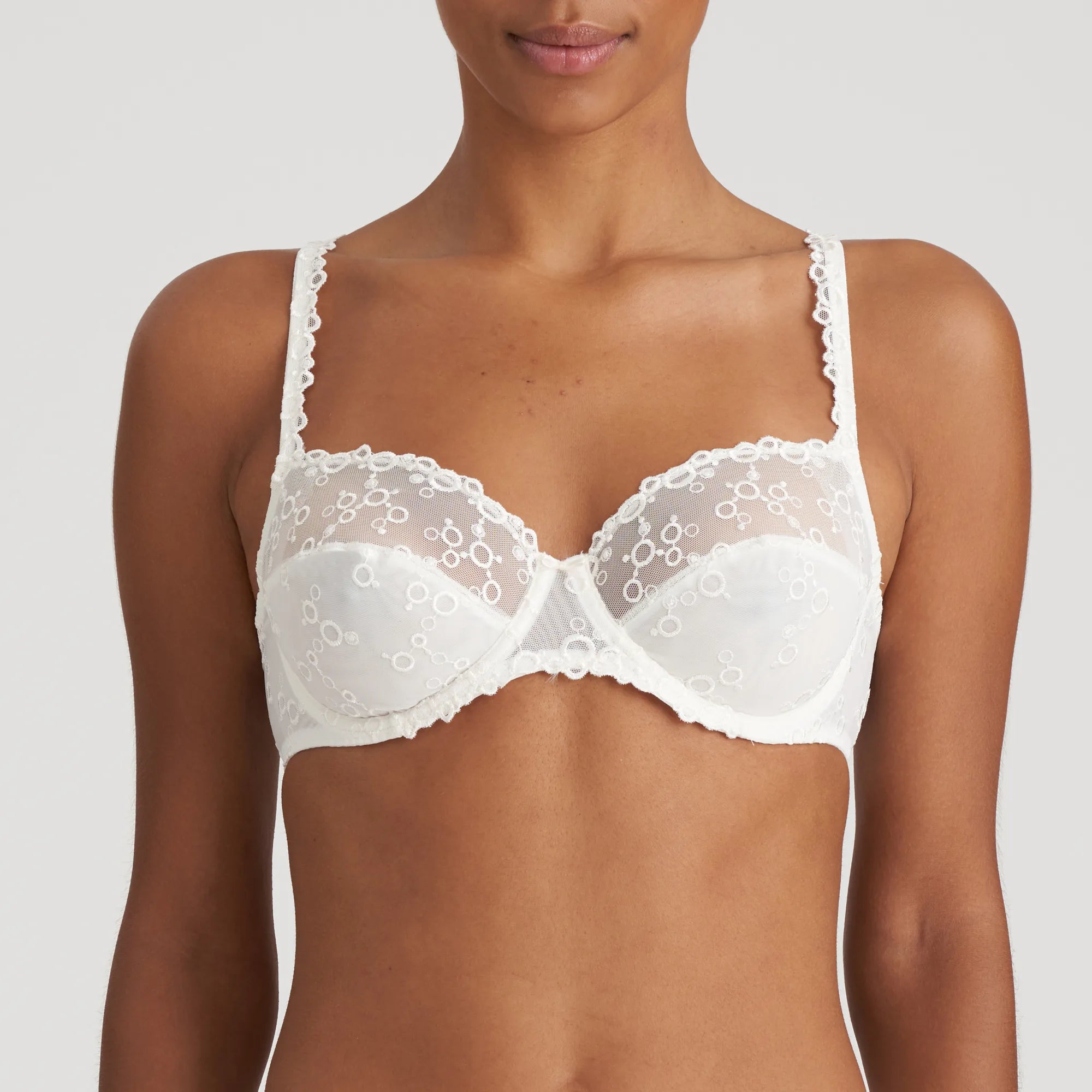 Womens Under Wired Bra Full Cup Lace Detail By Marlon Size UK 34