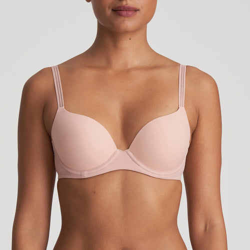 Perforated Love Heart Quilted Cotton Bra Design - Daraghmeh