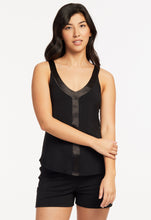 Load image into Gallery viewer, Satin Trim Shorts &amp; Tank PJ Set - XL
